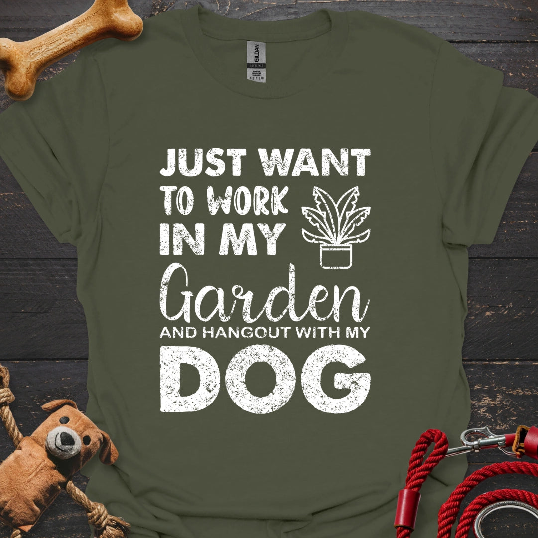 Work in my garden and hangout with my dog